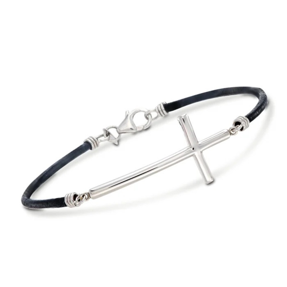 Sterling Cross Bracelet